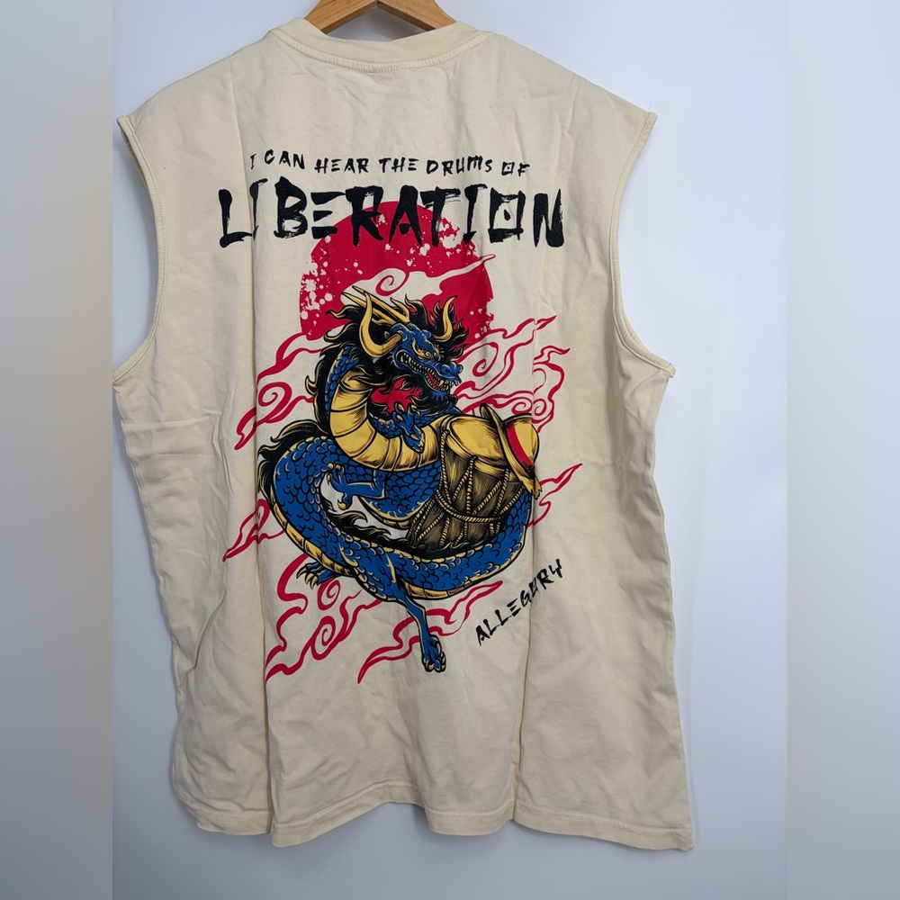Allegory Clothing Drums Of Liberation Tank Top NEW Limited